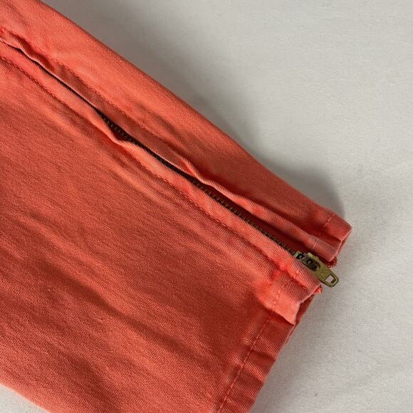 J. Crew Toothpick Skinny Ankle Jeans Womens Size 6 Coral - Picture 3 of 5
